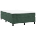 Estructura cama sin colchón terciopelo verde oscuro 120x200 cm