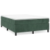 Estructura cama sin colchón terciopelo verde oscuro 140x190 cm