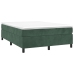 Estructura cama sin colchón terciopelo verde oscuro 140x190 cm