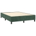 Estructura cama sin colchón terciopelo verde oscuro 140x190 cm