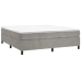 vidaXL Estructura de cama de terciopelo gris claro 160x200 cm