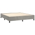 vidaXL Estructura de cama de terciopelo gris claro 160x200 cm