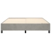 vidaXL Estructura de cama de terciopelo gris claro 160x200 cm