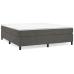 Estructura de cama sin colchón terciopelo gris oscuro 160x200cm