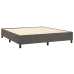 Estructura de cama sin colchón terciopelo gris oscuro 160x200cm