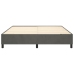 Estructura de cama sin colchón terciopelo gris oscuro 160x200cm