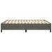 Estructura de cama sin colchón terciopelo gris oscuro 160x200cm