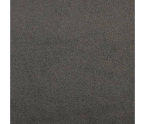 Estructura de cama sin colchón terciopelo gris oscuro 160x200cm
