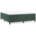 Estructura cama sin colchón terciopelo verde oscuro 200x200 cm