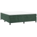 Estructura cama sin colchón terciopelo verde oscuro 200x200 cm