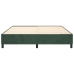 Estructura cama sin colchón terciopelo verde oscuro 200x200 cm