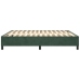 Estructura cama sin colchón terciopelo verde oscuro 200x200 cm