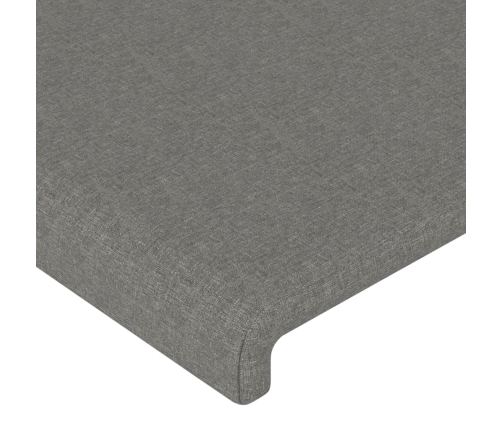 vidaXL Cabeceros 4 unidades de tela gris oscuro 80x5x78/88 cm