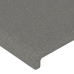 vidaXL Cabeceros 4 unidades de tela gris oscuro 80x5x78/88 cm