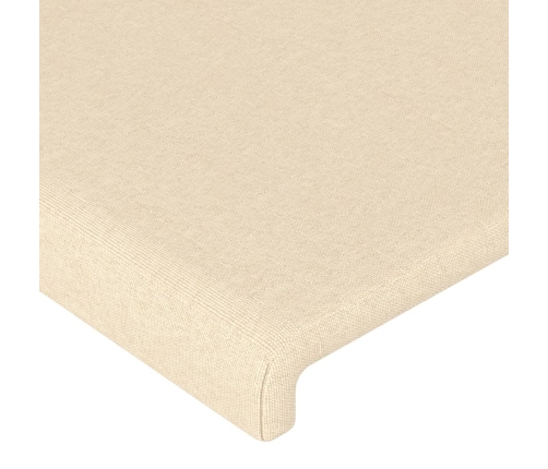 vidaXL Cabeceros 4 unidades de tela color crema 90x5x78/88 cm