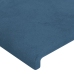 Cabeceros 4 unidades terciopelo azul oscuro 72x5x78/88 cm