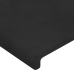 vidaXL Cabeceros 4 unidades de terciopelo negro 100x5x78/88 cm