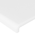 vidaXL Cabeceros 2 unidades de cuero sintético blanco 100x5x78/88 cm