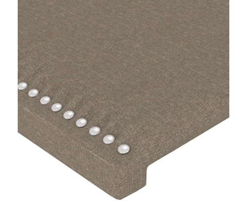 Cabeceros 2 unidades tela gris taupe 80x5x78/88 cm