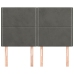 Cabeceros 4 unidades terciopelo gris oscuro 72x5x78/88 cm