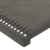 Cabeceros 4 unidades terciopelo gris oscuro 72x5x78/88 cm