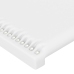 Cabeceros 4 unidades cuero sintético blanco 72x5x78/88 cm