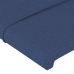 vidaXL Cabeceros 2 unidades de tela azul 100x5x78/88 cm