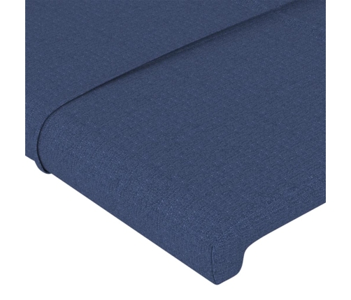 Cabeceros 4 unidades de tela azul 90x5x78/88 cm