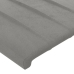 vidaXL Cabeceros 4 unidades de terciopelo gris claro 80x5x78/88 cm