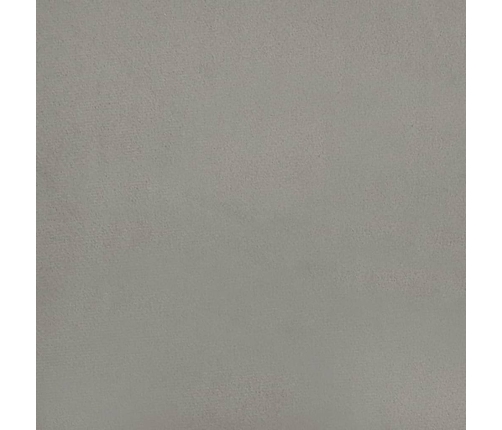 vidaXL Cabeceros 4 unidades de terciopelo gris claro 80x5x78/88 cm