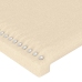 Cabecero de tela color crema 83x23x78/88 cm