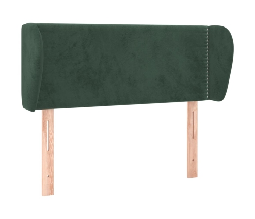 vidaXL Cabecero de terciopelo verde oscuro 83x23x78/88 cm