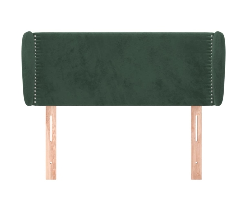 vidaXL Cabecero de terciopelo verde oscuro 83x23x78/88 cm