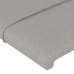 Cabecero de tela gris claro 83x23x78/88 cm