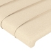 Cabecero de tela color crema 83x23x78/88 cm