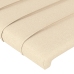 Cabecero de tela color crema 203x23x78/88 cm