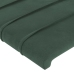 Cabecero de terciopelo verde oscuro 83x23x78/88 cm