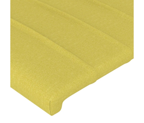 vidaXL Cabecero de tela verde 93x23x78/88 cm