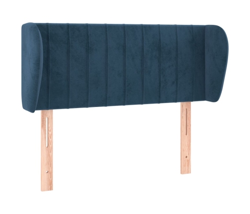 vidaXL Cabecero de terciopelo azul oscuro 83x23x78/88 cm