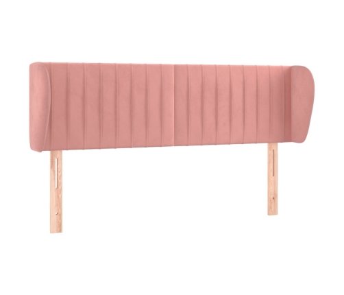 vidaXL Cabecero de terciopelo rosa 147x23x78/88 cm