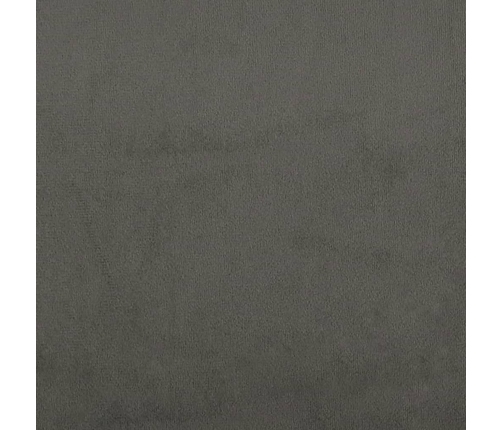 Cabecero de terciopelo gris oscuro 83x23x78/88 cm