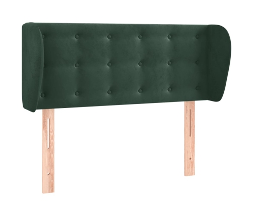 vidaXL Cabecero de terciopelo verde oscuro 93x23x78/88 cm