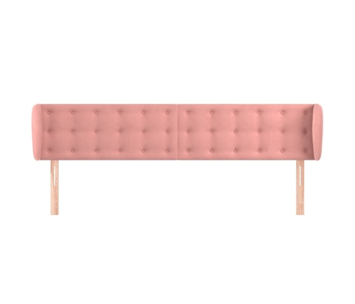 vidaXL Cabecero de terciopelo rosa 183x23x78/88 cm