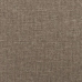 Cabecero con orejas de tela gris taupe 83x23x118/128 cm