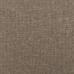 Cabecero con orejas de tela gris taupe 203x23x118/128 cm