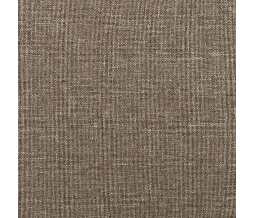 vidaXL Cabecero con orejas de tela gris taupe 93x23x118/128 cm