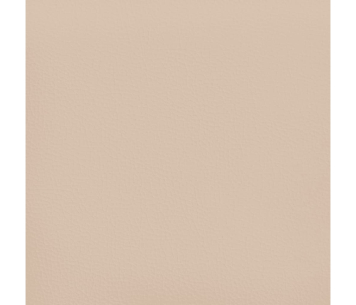 Cabecero con orejas cuero sintético capuchino 93x23x118/128 cm