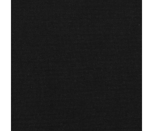 Cabecero con orejas de tela negro 203x23x118/128 cm