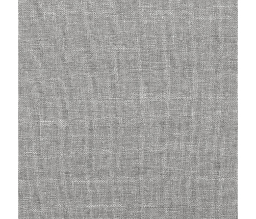 vidaXL Cabecero con orejas de tela gris claro 163x23x118/128 cm