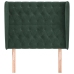 Cabecero con orejas de terciopelo verde oscuro 103x23x118/128cm